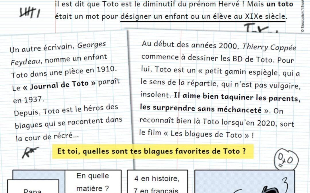 Qui est le Toto des blagues de Toto ?